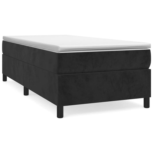 Bedframe fluweel zwart 90x200 cm