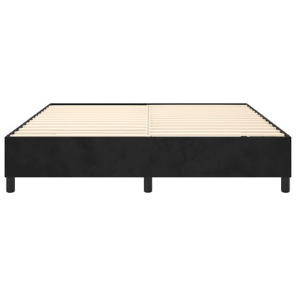 Bedframe zonder matras 160x200 cm fluweel zwart
