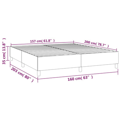 Bedframe zonder matras 160x200 cm fluweel zwart