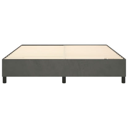 Bedframe zonder matras 180x200 cm fluweel donkergrijs