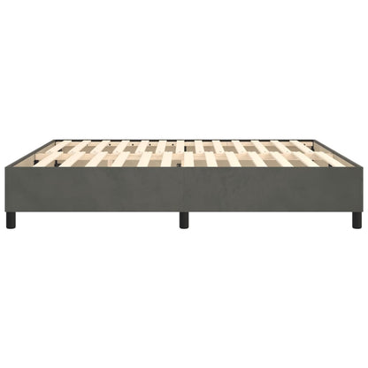 Bedframe zonder matras 180x200 cm fluweel donkergrijs