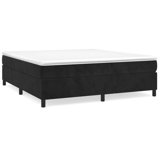 Bedframe zonder matras 180x200 cm fluweel zwart