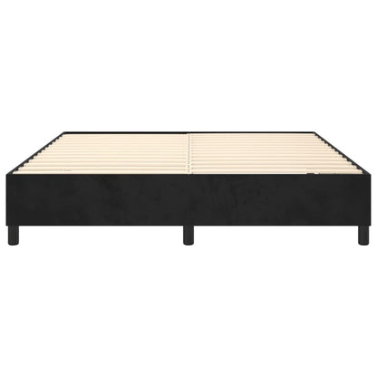 Bedframe zonder matras 180x200 cm fluweel zwart