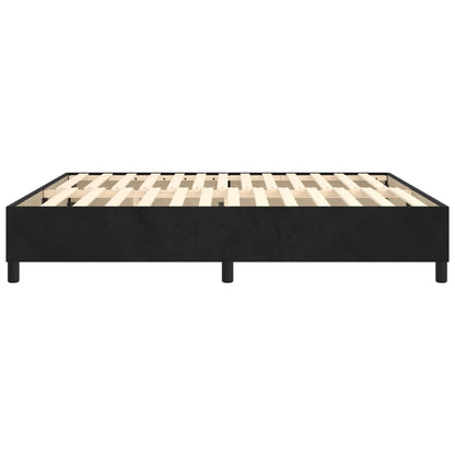 Bedframe zonder matras 180x200 cm fluweel zwart