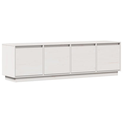 Tv-meubel 156x37x45 cm massief groenenhout wit