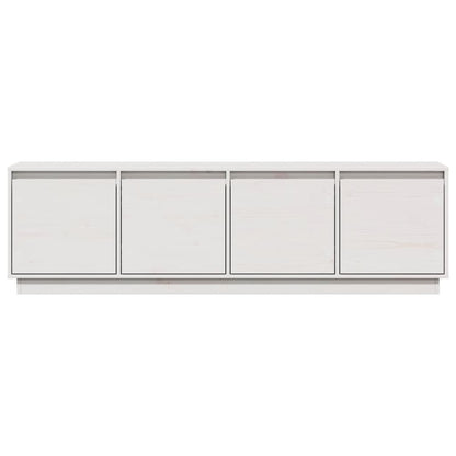 Tv-meubel 156x37x45 cm massief groenenhout wit