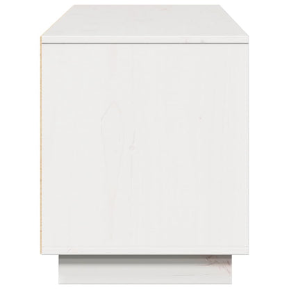 Tv-meubel 156x37x45 cm massief groenenhout wit
