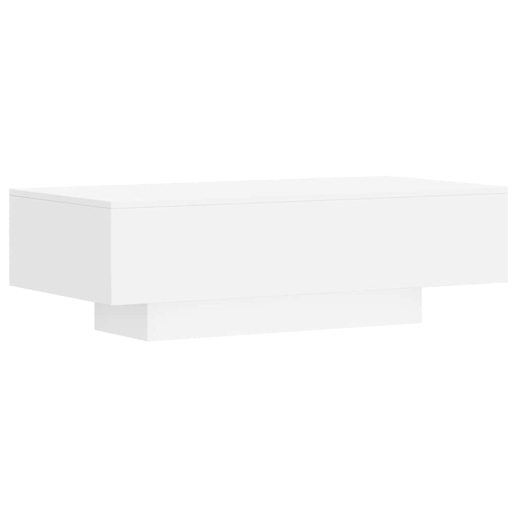 Salontafel 100x49,5x31 cm bewerkt hout wit