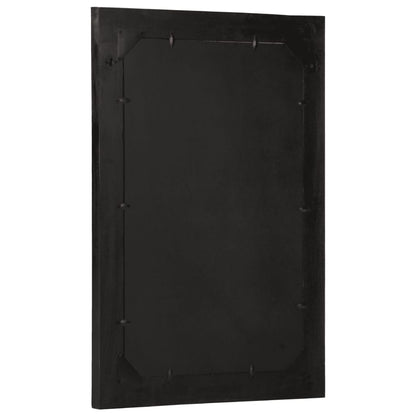 Badkamerspiegel 50x70x2,5 cm massief mangohout en glas