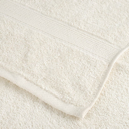 12-delige Handdoekenset SOLUND 600 g/m² crèmekleurig