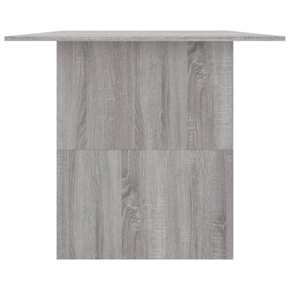 Eettafel 180x90x76 cm bewerkt hout grijs sonoma eikenkleurig
