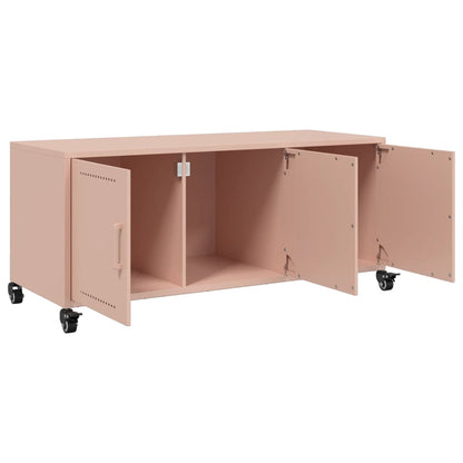 Tv-meubel 100,5x39x43,5 cm staal roze
