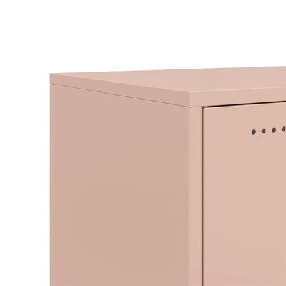 Tv-meubel 100,5x39x43,5 cm staal roze