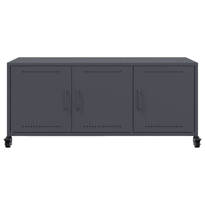Tv-meubel 100,5x39x43,5 cm staal antraciet
