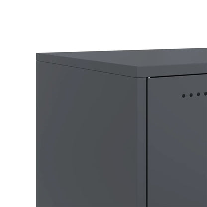 Tv-meubel 100,5x39x43,5 cm staal antraciet