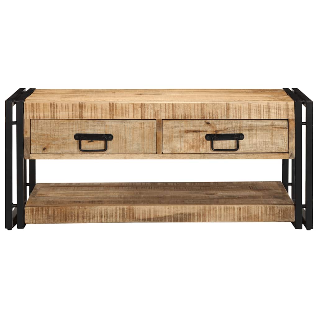 Salontafel 90x50x38 cm massief ruw mangohout