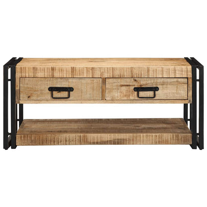 Salontafel 90x50x38 cm massief ruw mangohout