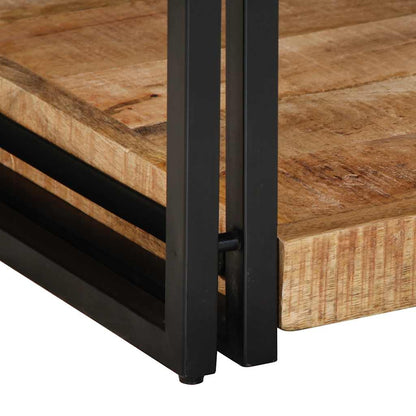 Salontafel 90x50x38 cm massief ruw mangohout