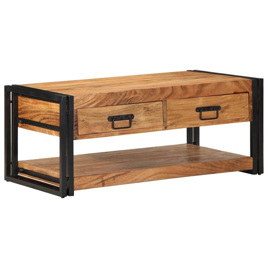 Salontafel 90x50x38 cm massief acaciahout