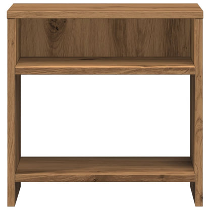 Nachtkastjes 2 st 40x30x40 cm bewerkt hout artisanaal eiken