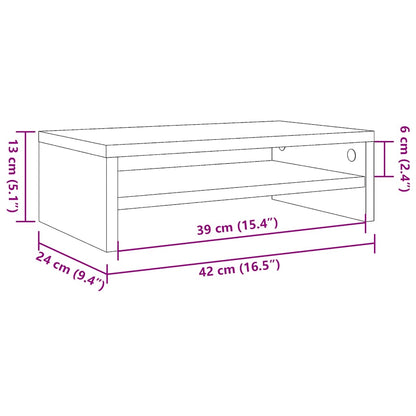 Nachtkastjes 2 st 30x30x40cm bewerkt hout artisanaal eikenkleur