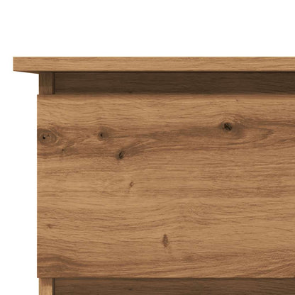 Hoekbureau 145x100x76 cm bewerkt hout ambachtelijk eikenkleur