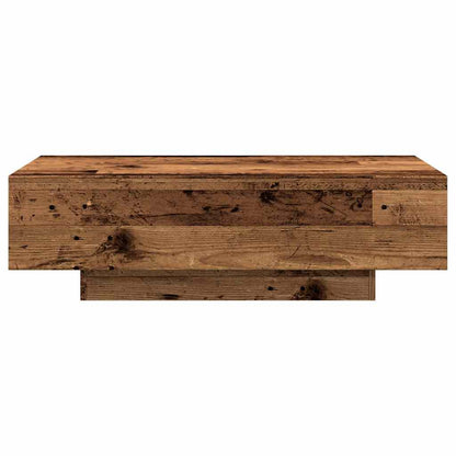 Salontafel 100x49,5x31 cm bewerkt hout oud houtkleurig