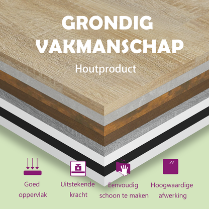 Tv-meubel 140x35x40 cm bewerkt hout wit