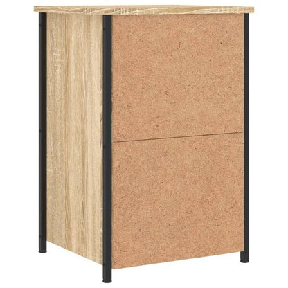 Nachtkast drie laden - Sonoma eiken