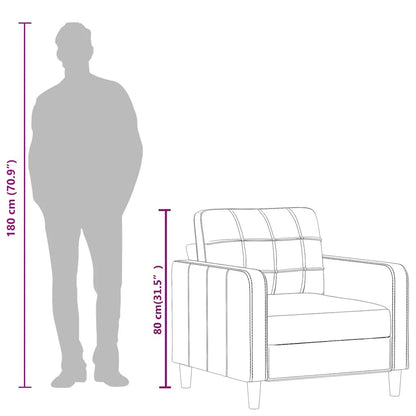 Fauteuil - Zwart kunstleer